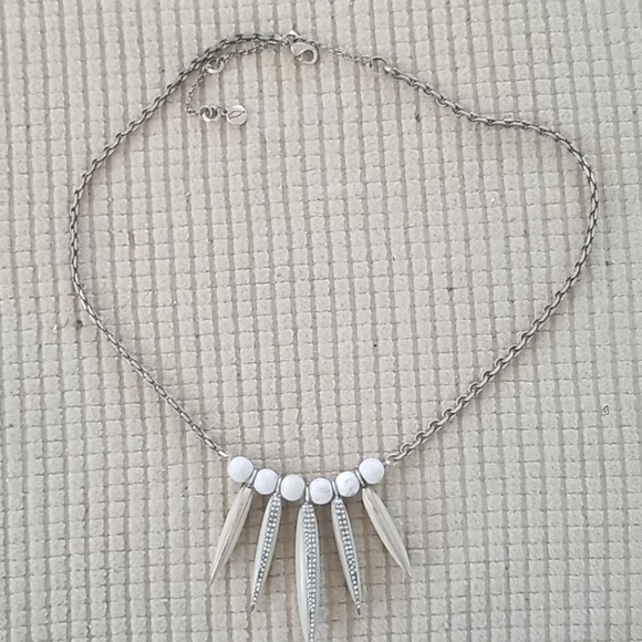 Chloe and Isabel Silver and White African Plains Pendant Necklace - Picture 1 of 2